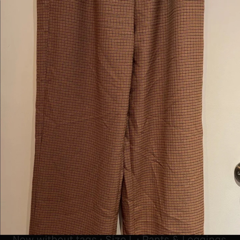 Zara Womans Plaid Trousers